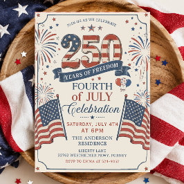 Amerikas 250-årsjubileumsfestinbjudan inbjudningar