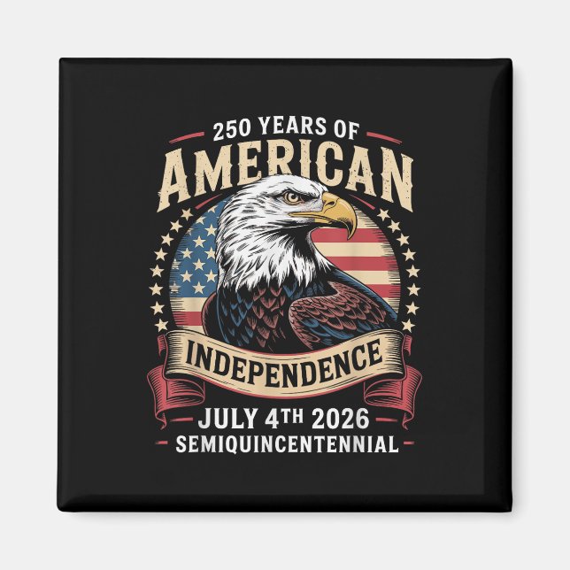Amerikas 250-årsjubileumsfirande 250 år Am Magnet (Framsidan)