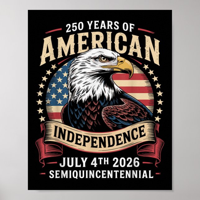 Amerikas 250-årsjubileumsfirande 250 år Am Poster (Framsidan)
