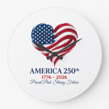 Amerikas 250-årsjubileumsflagga Hjärtklocka