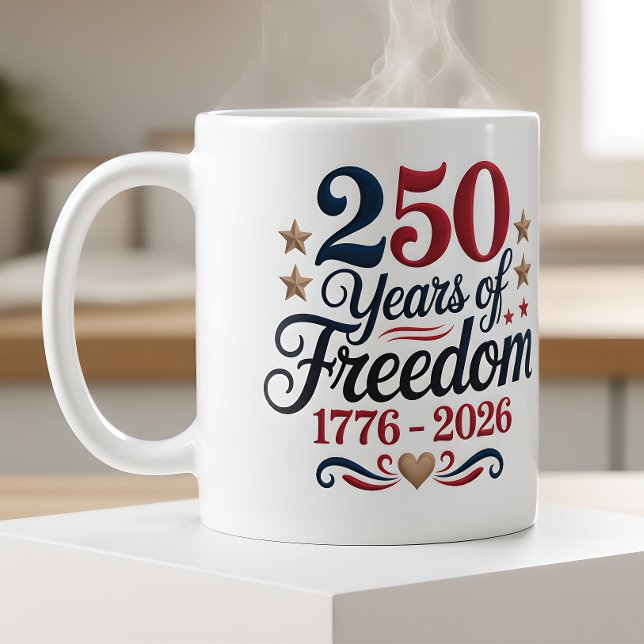 Amerikas 250-årsjubileumsmugg kaffemugg (Skapare uppladdad)