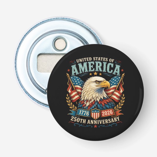 Amerikas 250-årsjubileumsörn flasköppnare (Framsidan)