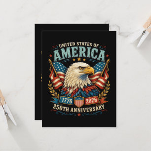 Amerikas 250-årsjubileumsörn inbjudningar