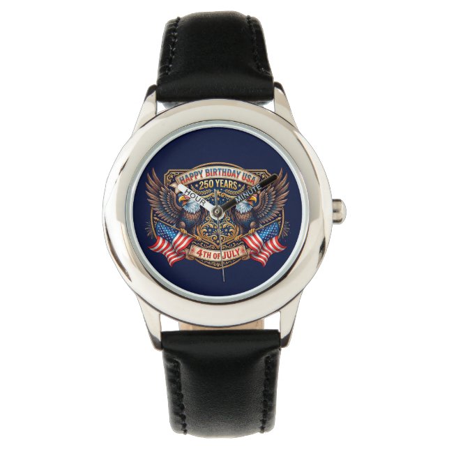Amerikas 250-årsjubileumsörnar armbandsur (Framsida)
