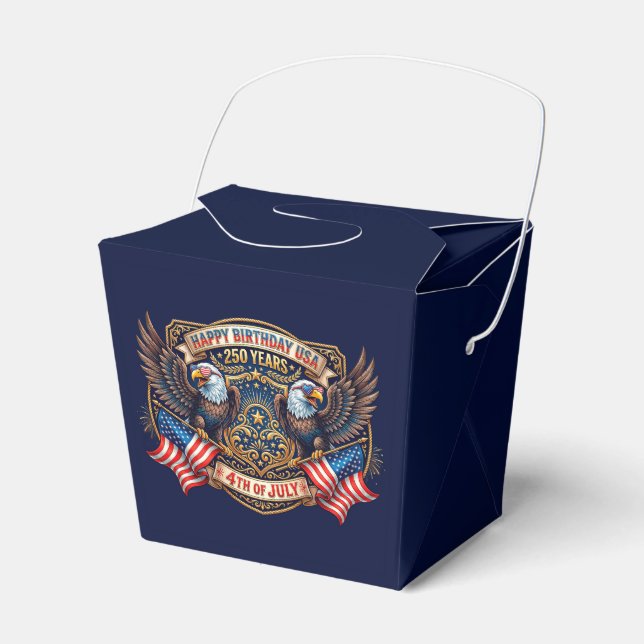 Amerikas 250-årsjubileumsörnar presentaskar (Framsidan Sidan)