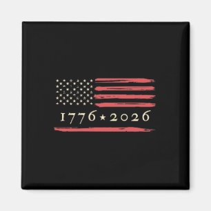 Amerikas 250:e födelsedag 1776-2026 USA flagga 250 Magnet