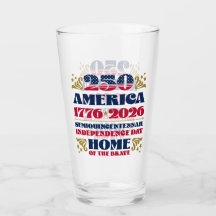 Amerikas 250:e Independence day 2026 Glass Kopp