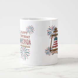 Amerikas 250:e Riverside Raincross Jumbo Mugg