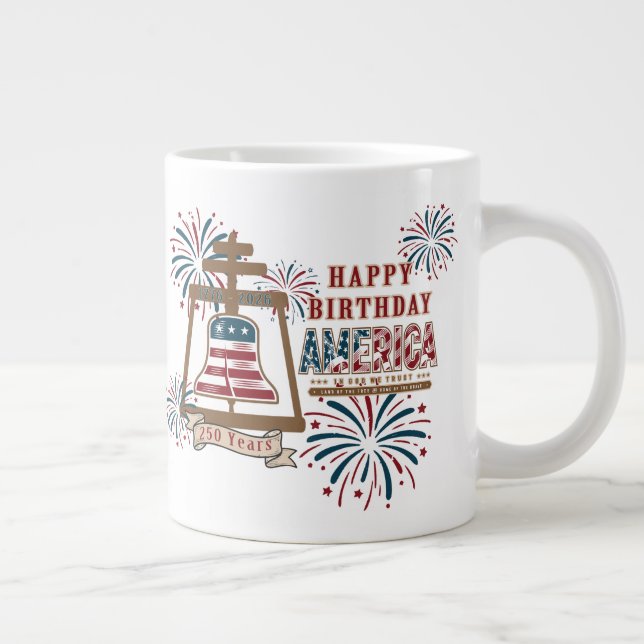 Amerikas 250:e Riverside Raincross Jumbo Mugg (Höger)