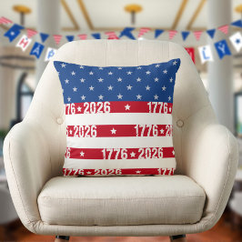 Amerikas 250:e Stars And Stripes 1776-2026 Kudde