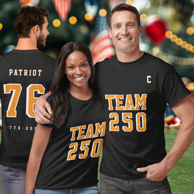 Amerikas 250:e Team 250 Evenemangsnamn Festtrikå T Shirt (Skapare uppladdad)