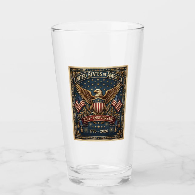Amerikas 250:e Version 1    Glaskopp (Framsida)