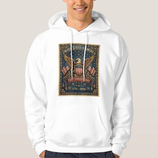 Amerikas 250:e Version 1    Hoodie (Framsida)