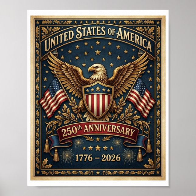 Amerikas 250:e Version 1    Poster (Framsidan)