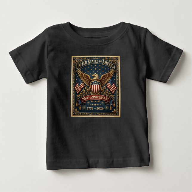 Amerikas 250:e Version 1    T Shirt (Framsida)