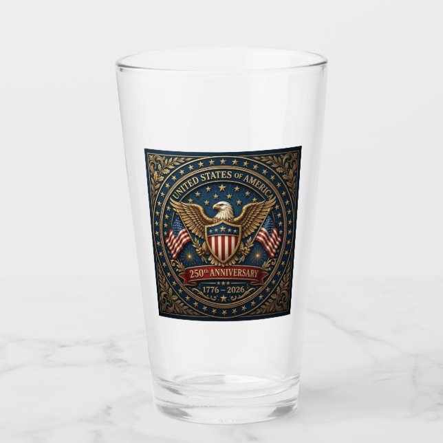 Amerikas 250:e Version 3 Glaskopp (Framsida)