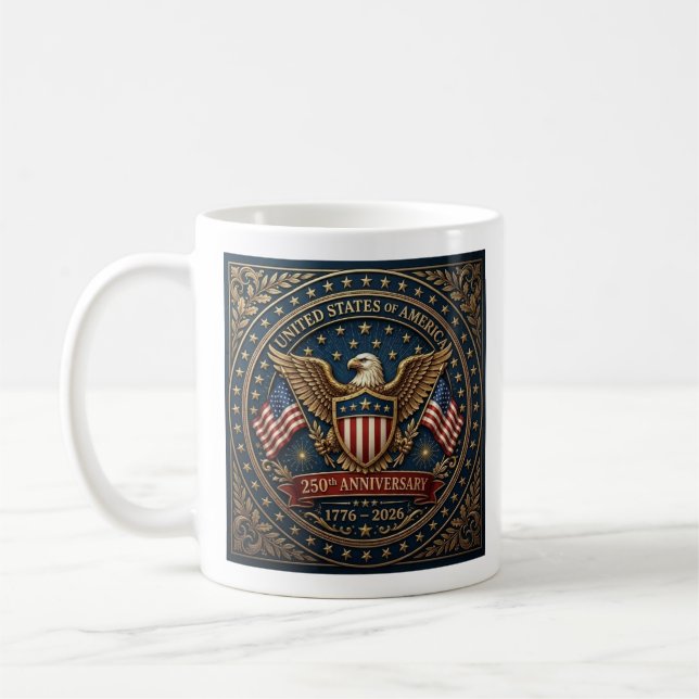 Amerikas 250:e Version 3 Kaffemugg (Vänster)