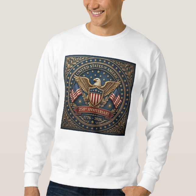 Amerikas 250:e Version 3 Lång Ärmad Tröja (Framsida)