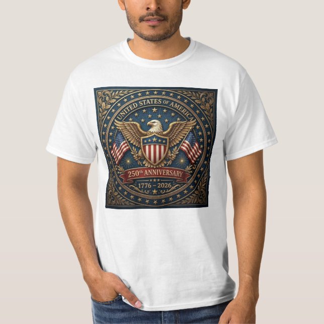 Amerikas 250:e Version 3 T Shirt (Framsida)