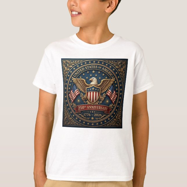 Amerikas 250:e Version 3 T Shirt (Framsida)