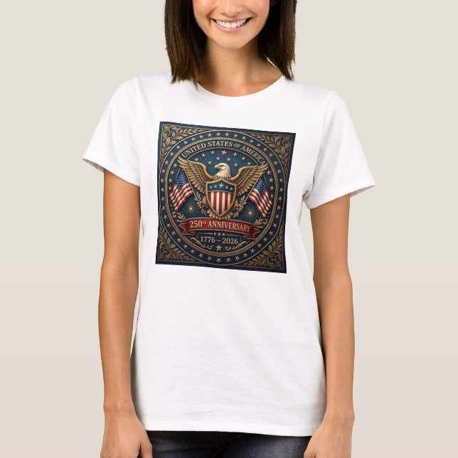 Amerikas 250:e Version 3 T Shirt (Framsida)