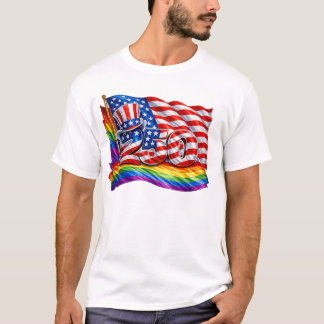 Amerikas 250 Pride Flag Herr T-Shirt