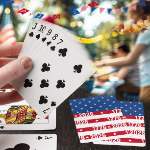 Amerikas 250t Stjärnor och ränder 1776 2026  Casinokort