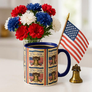Amerikas årsjubileum 250 år minnessaker mugg