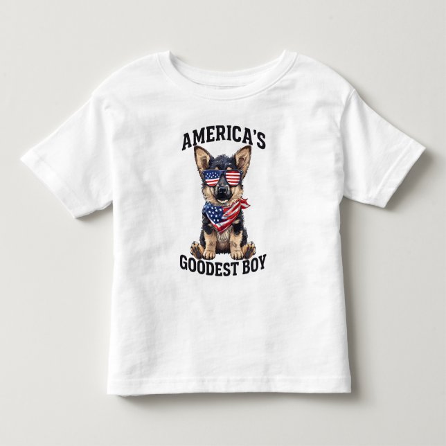 Amerikas Bästa Vaktande Hund T Shirt (Framsida)