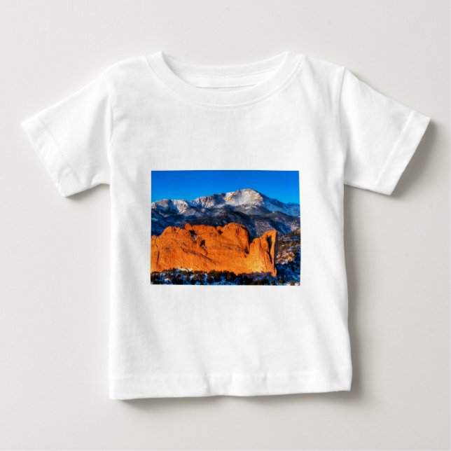 Amerikas berg i Sunrise T-shirt (Framsida)