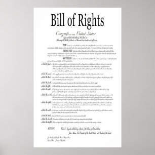 AMERIKAS BILL AV HÖGER KLASSIC WHITE POSTER