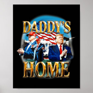 Amerikas Ck Pappas Hemma Trump Pappa Tröja Poster