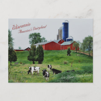 Amerikas Dairyland Vykort