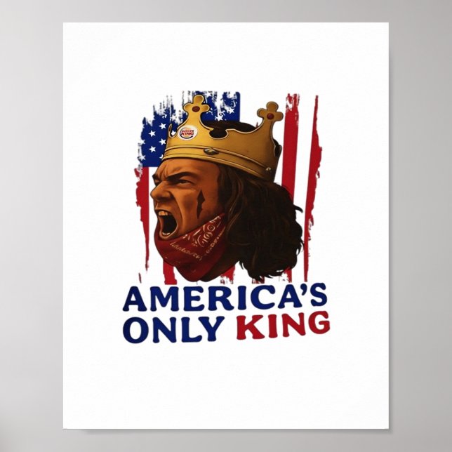 Amerikas ende kung poster (Framsidan)