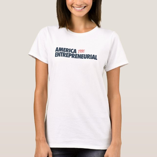 Amerikas entreprenöriella t-shirt (Framsida)