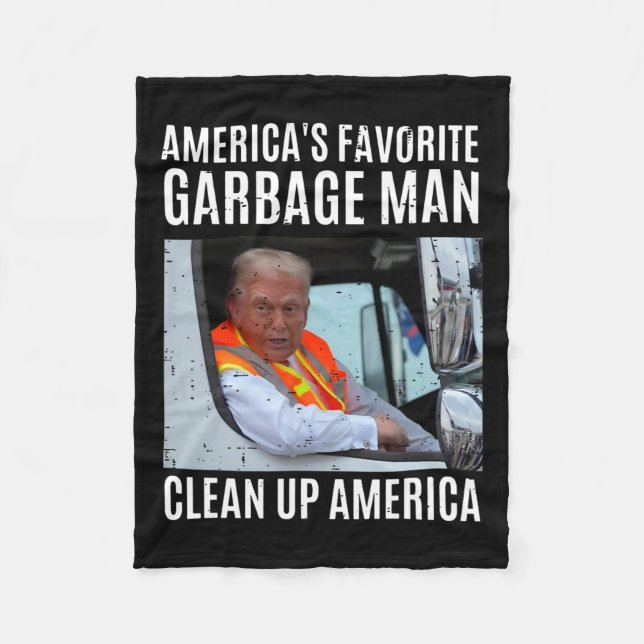 Amerikas favoritträdgårdsman Rensa Amerikanska fon Fleecefilt (Framsidan)