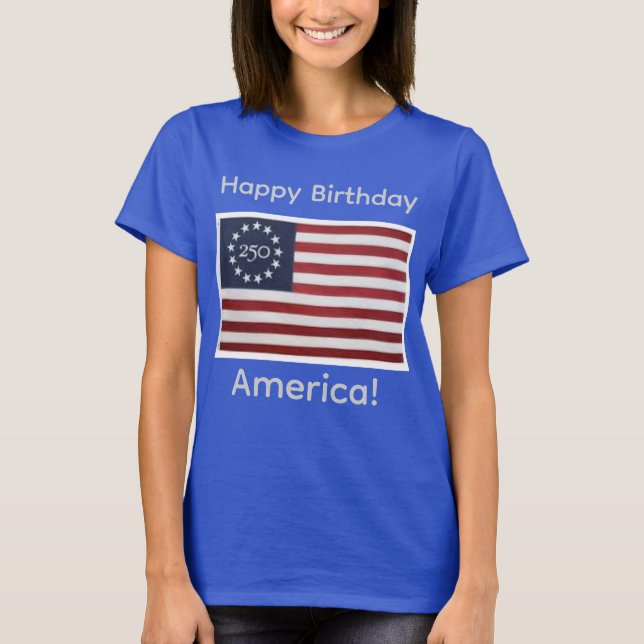 Amerikas födelsedag 250 t shirt (Framsida)