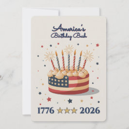 Amerikas födelsedagsfest 1776-2026 inbjudningar