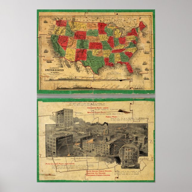 Amerikas förenta stater 10 poster (Framsidan)