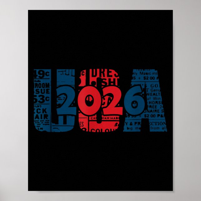 Amerikas förenta stater - 250 år - 2026 - USA Poster (Framsidan)