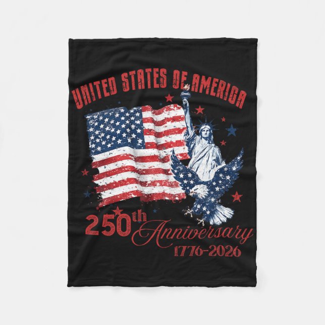 Amerikas Förenta Stater 250-årsjubileum 1776-20 Fleecefilt (Framsidan)