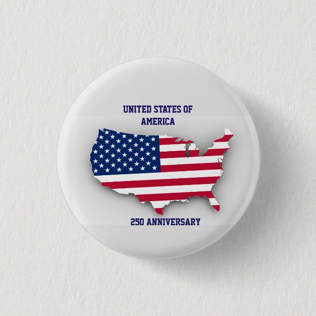 Amerikas Förenta Stater 250-årsjubileum Knapp (Framsida)