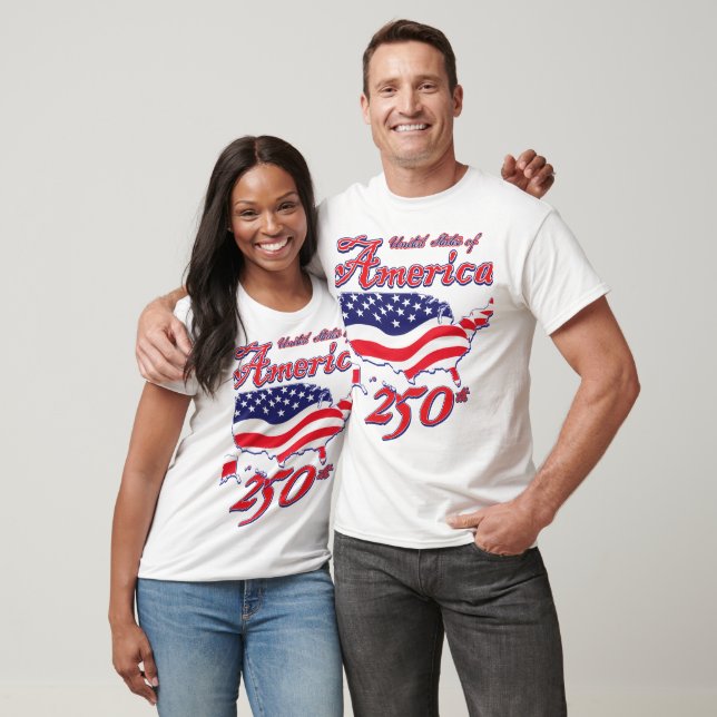 Amerikas förenta stater 250 t shirt (Unisex)