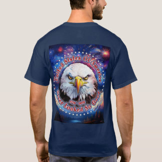 Amerikas Förenta Stater Brun Örn Fyrverkerier M T Shirt
