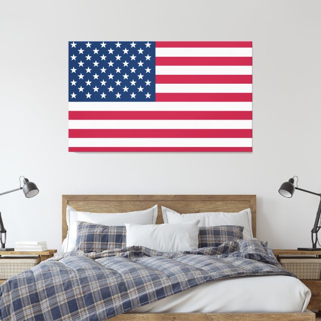 Amerikas förenta stater canvastryck (Insitu (sovrum))