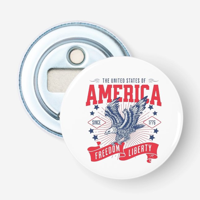 Amerikas förenta stater - Frihet & Frihet Flasköppnare (Framsidan)
