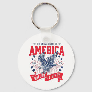 Amerikas förenta stater - Frihet & Frihet Nyckelring