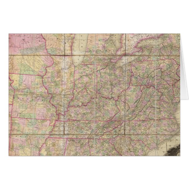 Amerikas förenta stater hälsningskort (Framsidan Horizontal)