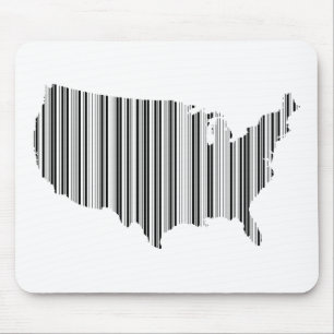 Amerikas förenta stater i streckkod musmatta