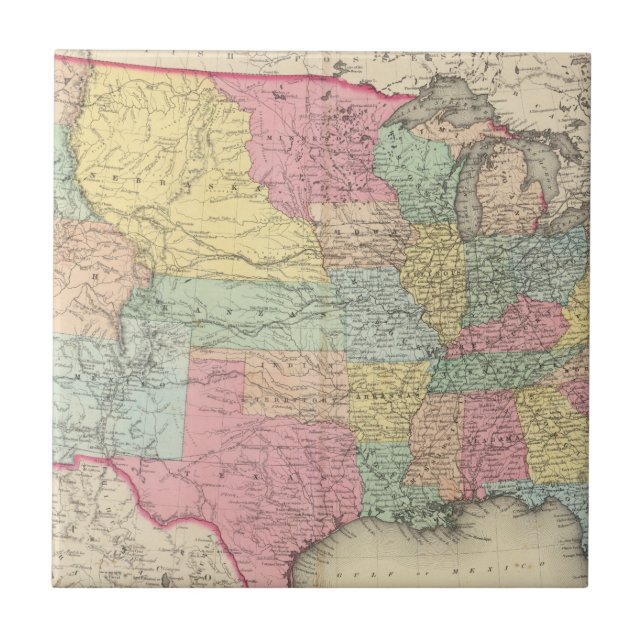 Amerikas förenta stater kakelplatta (Framsidan)